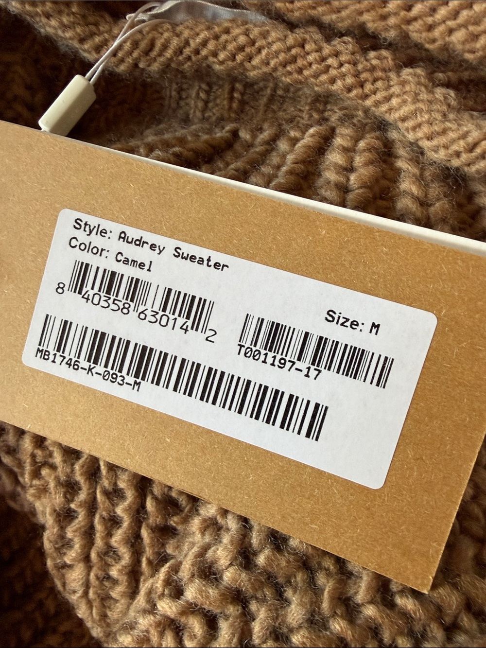 Marcella Audrey Sweater, NWT, Medium, Camel - Picture 3 of 9